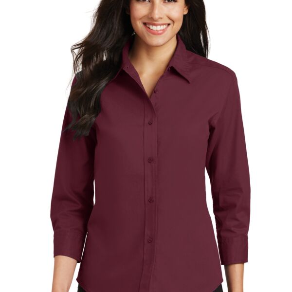 Ladies 3/4 Sleeve Easy Care Shirt Thumbnail