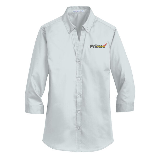 Port Authority Women's 3/4-Sleeve SuperPro Twill Shirt Thumbnail